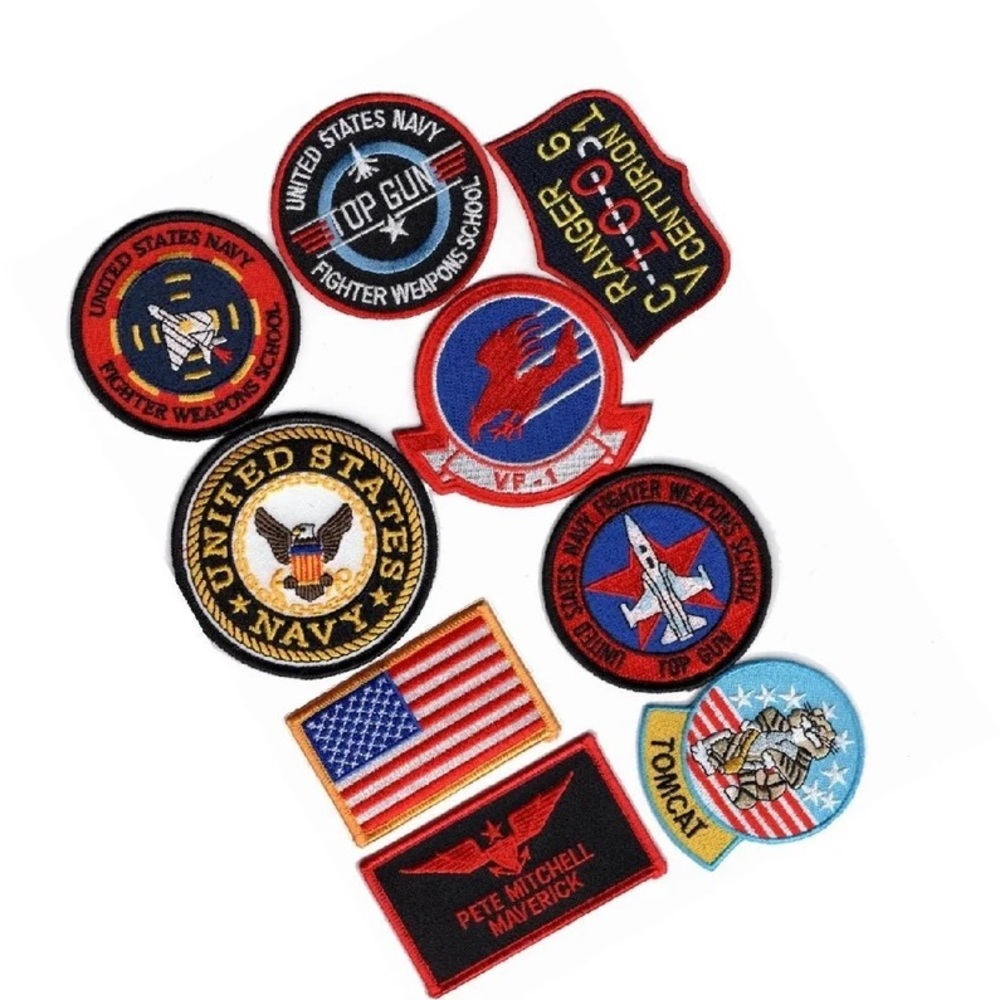 Top Gun 9pc Patch Set, Pete Mitchell, Used-Like New